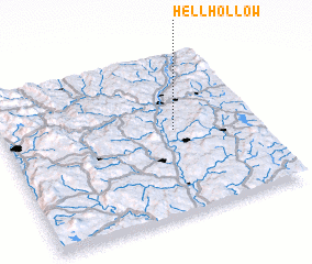 3d view of Hell Hollow