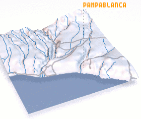 3d view of Pampa Blanca