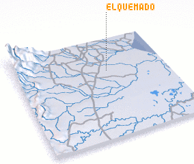 3d view of  El Quemado