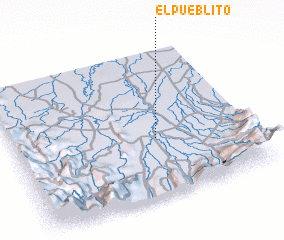 3d view of El Pueblito