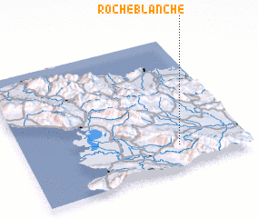 3d view of Roche Blanche