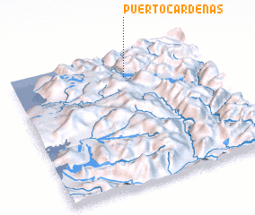 3d view of Puerto Cárdenas