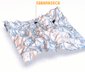 3d view of Sabana Seca