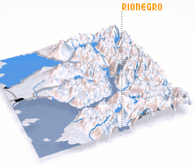 3d view of Río Negro