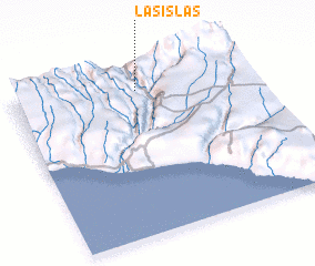 3d view of Las Islas