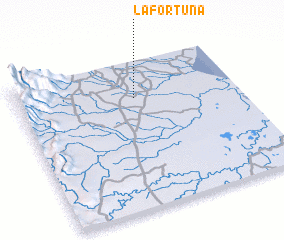 3d view of La Fortuna