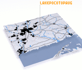 3d view of Lake Pocotopaug