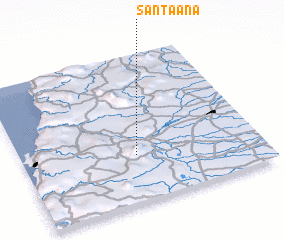 3d view of Santa Ana