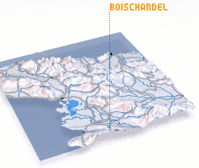 3d view of Bois Chandel
