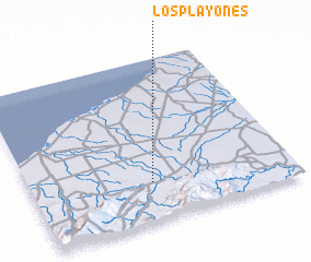 3d view of Los Playones