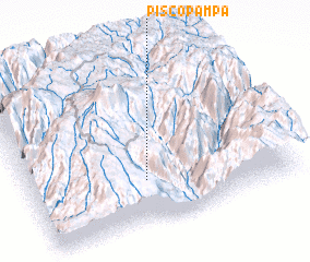 3d view of Pisco Pampa