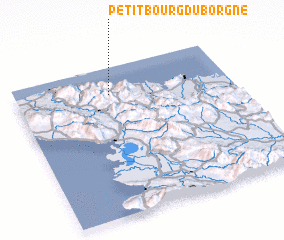 3d view of Petit Bourg du Borgne