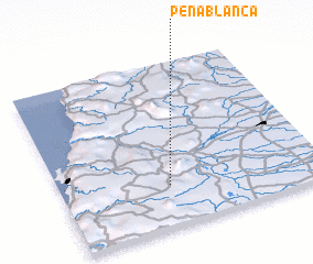 3d view of Peña Blanca