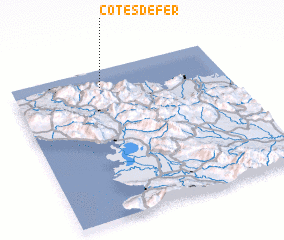 3d view of Côtes de Fer