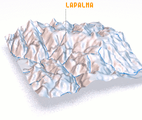 3d view of La Palma