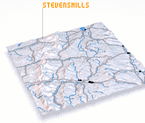 3d view of Stevens Mills