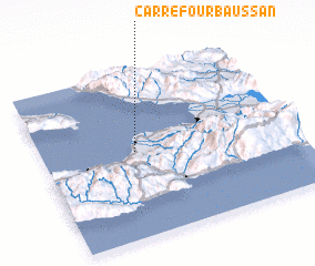 3d view of Carrefour Baussan