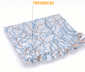 3d view of Tres Bocas