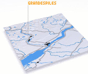 3d view of Grandes-Piles