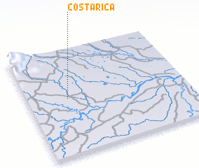 3d view of Costa Rica