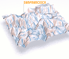 3d view of San Francisco