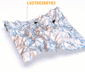 3d view of Los Tres Reyes