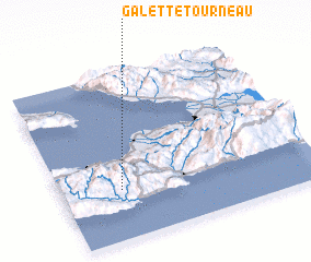 3d view of Galette Tourneau