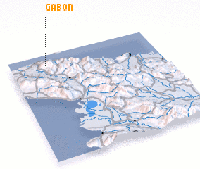 3d view of Gabon