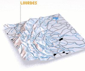 3d view of Lourdes