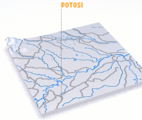 3d view of Potosí