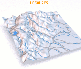 3d view of Los Alpes