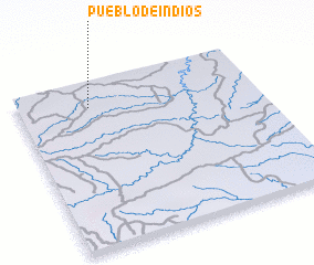 3d view of Pueblo de Indios