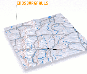 3d view of Enosburg Falls