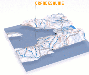 3d view of Grande Saline