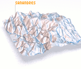 3d view of San Andrés