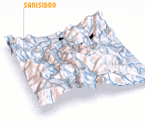 3d view of San Isidro