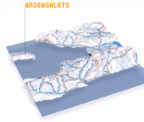 3d view of Anse à Galets