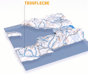 3d view of Trou Flèche