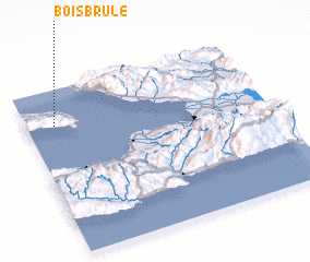 3d view of Bois Brûlé