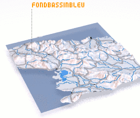 3d view of Fond Bassin Bleu