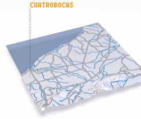 3d view of Cuatro Bocas