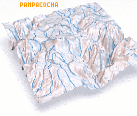 3d view of Pampa Cocha