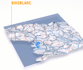 3d view of Bois Blanc