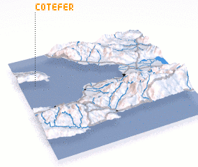 3d view of Côte Fer