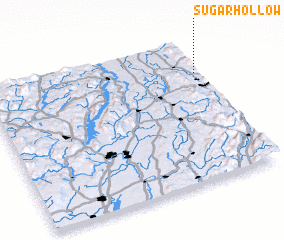 3d view of Sugar Hollow