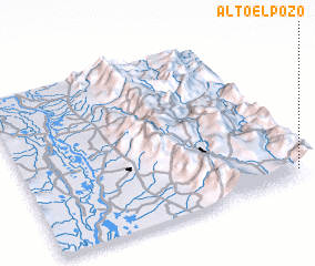 3d view of Alto El Pozo