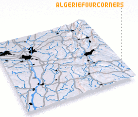 3d view of Algerie Four Corners