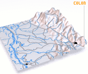 3d view of Colón