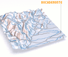 3d view of Boca de Monte