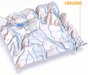 3d view of San Juan